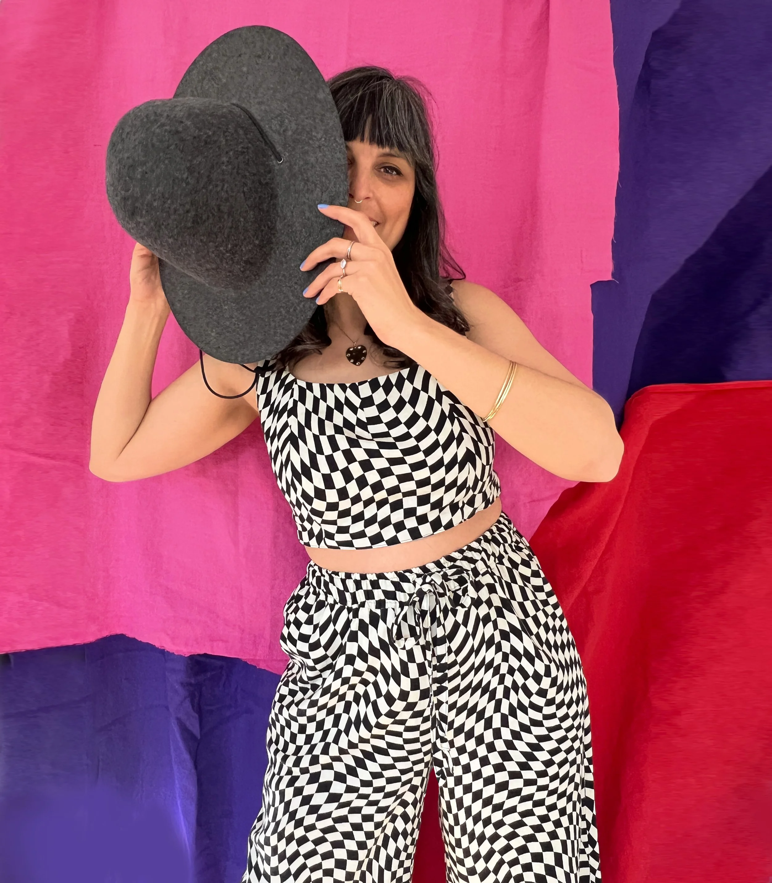 【新品未使用andequal】sheer pattern knit トップス andequal sheer pattern knit See It Through Layered